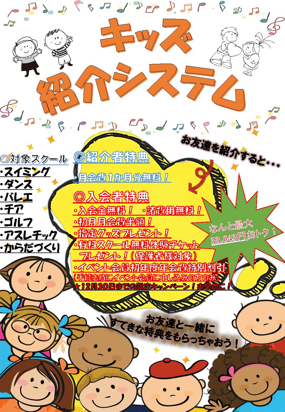 キッズ紹介キャンペーンについて